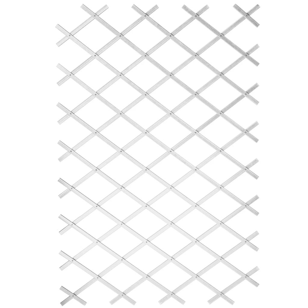 Nature Gard de grădină tip Trellis, 100 x 200 cm PVC, alb, 6040703