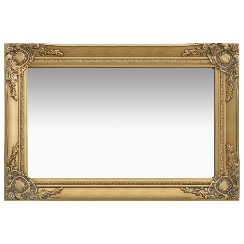 Oglindă de perete in stil baroc, auriu, 60 x 40 cm