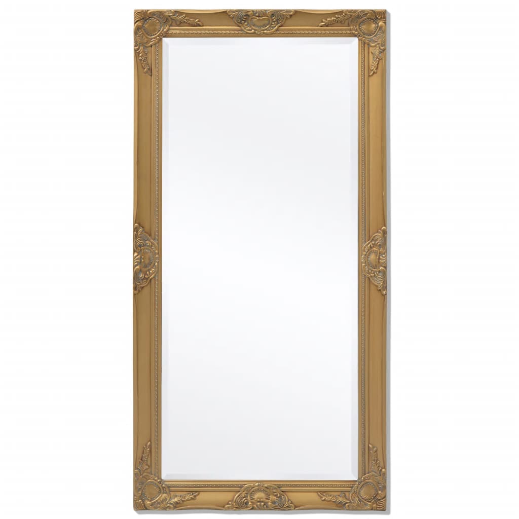 Oglindă verticală in stil baroc, 120 x 60 cm, auriu