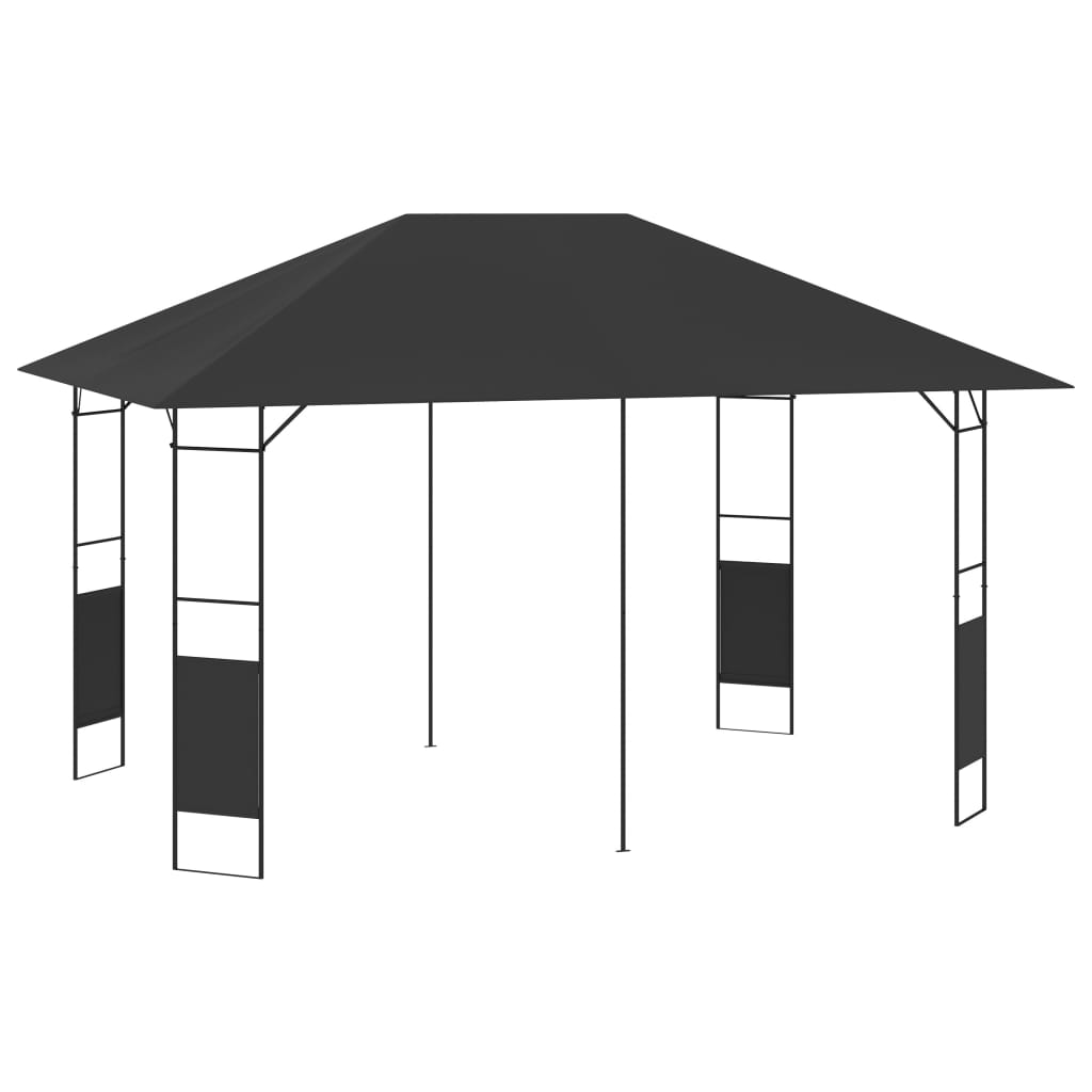 Pavilion de grădină, antracit, 4 x 3 m, 160 g/m²