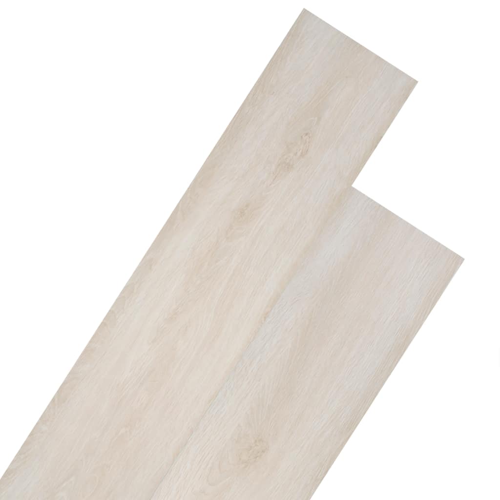 Plăci de pardoseală, stejar alb clasic, 5,26 m², 2 mm, PVC