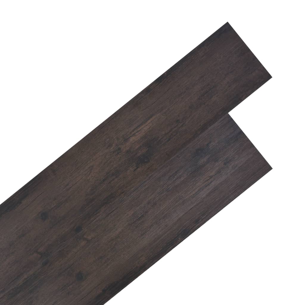 Plăci de pardoseală, stejar gri inchis, 5,26 m², 2 mm, PVC