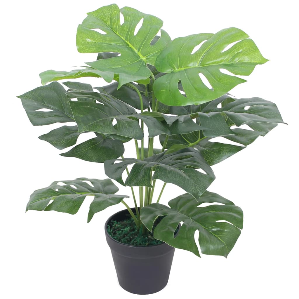 Plantă artificială Monstera cu ghiveci, 45 cm, verde