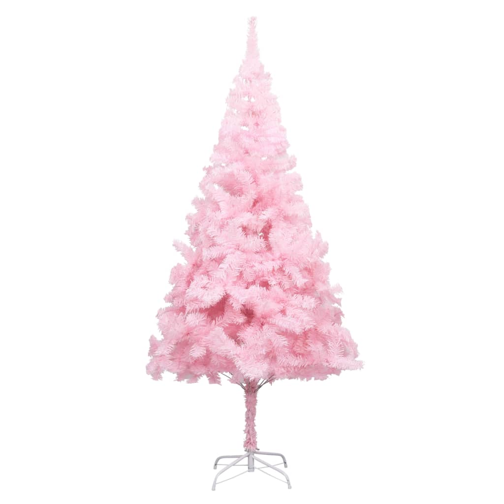 Pom de Crăciun artificial cu suport, roz, 180 cm, PVC
