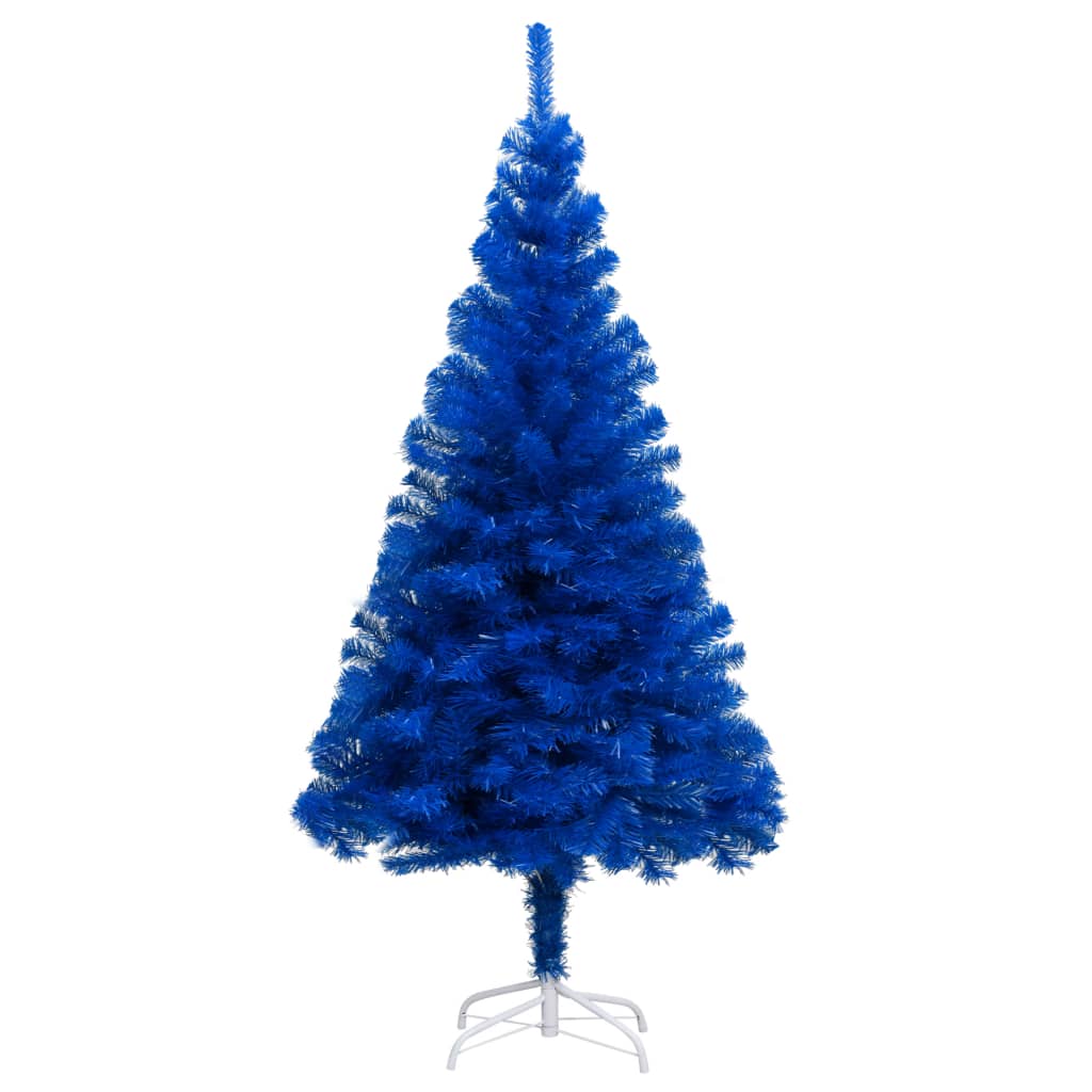 Pom de Crăciun artificial subțire suport albastru 180 cm PVC