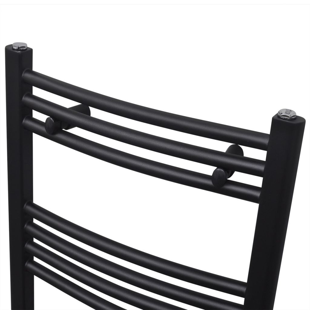 Radiator port-prosop incălzire baie, curbat, 480 x 480 mm, negru, [3],https:mobideco.ro