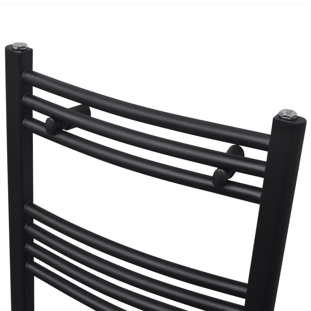 Radiator port-prosop incălzire baie, curbat, 500 x 764 mm, negru, [3],https:mobideco.ro