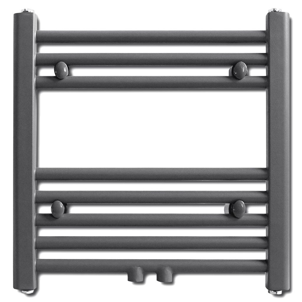 Radiator port-prosop incălzire centrală baie, drept, 480 x 480 mm, gri, [2],https:mobideco.ro