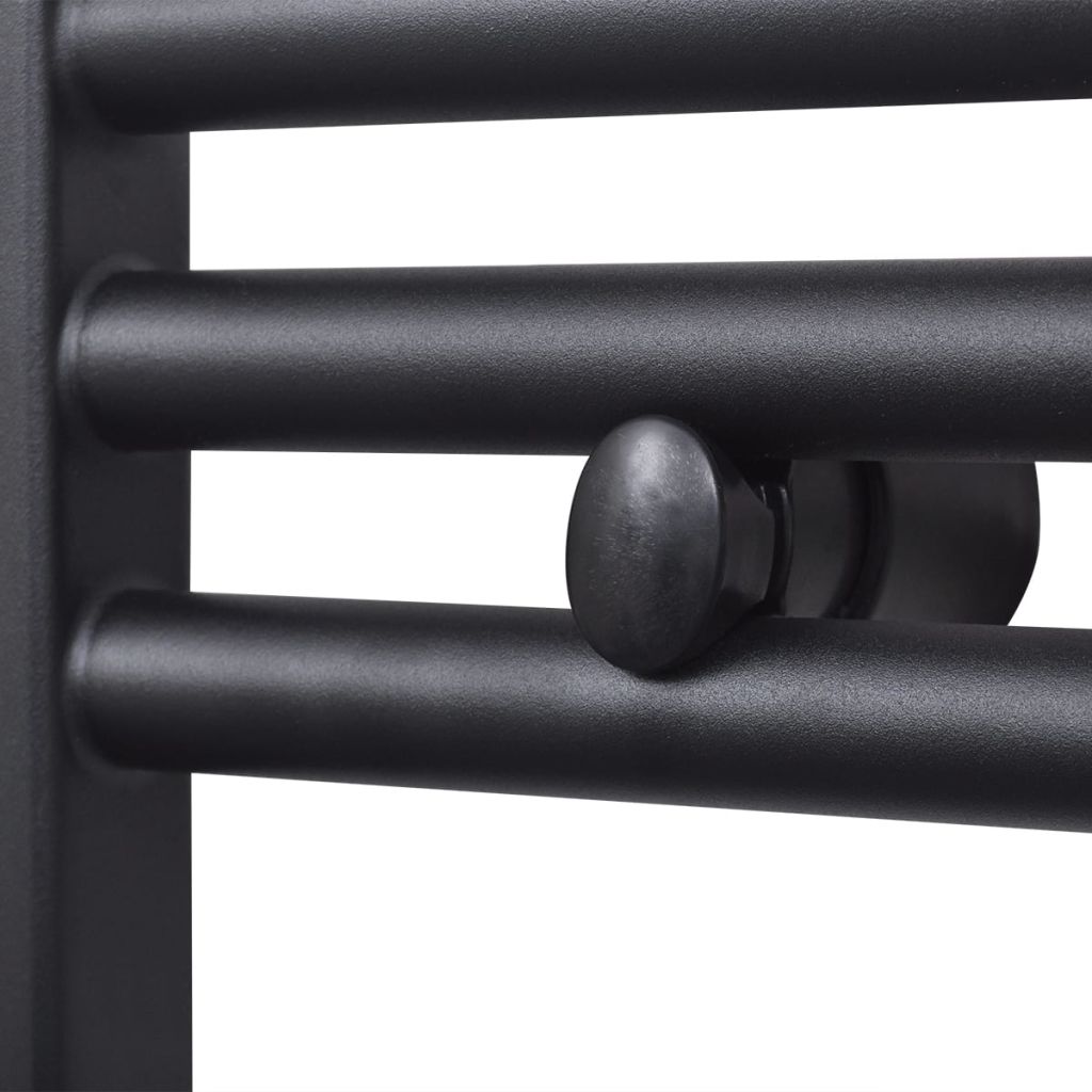 Radiator port-prosop incălzire centrală baie, drept, 500x1160mm, negru, [5],https:mobideco.ro