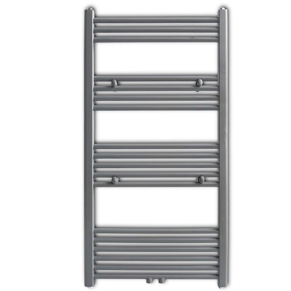 Radiator port-prosop incălzire centrală baie, drept, 600x1160 mm, gri, [2],https:mobideco.ro