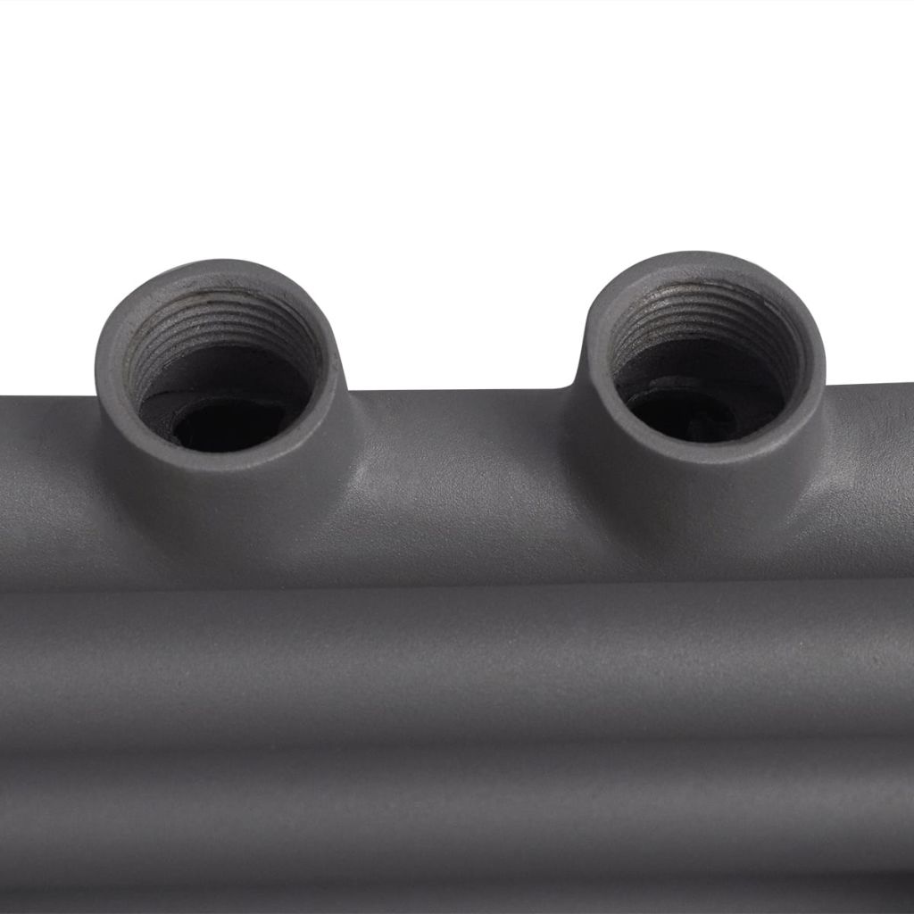 Radiator port-prosop incălzire centrală baie, drept, 600x1160 mm, gri, [7],https:mobideco.ro
