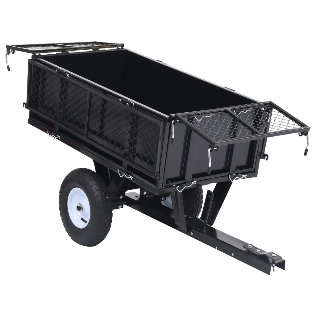 Remorcă basculantă tractor de tuns gazon, incărcătură 150 kg, [7],https:mobideco.ro