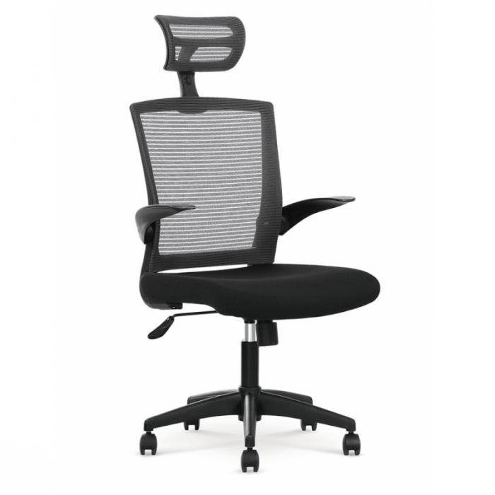 Scaun birou mesh HM Valor negru - gri, [2],https:mobideco.ro
