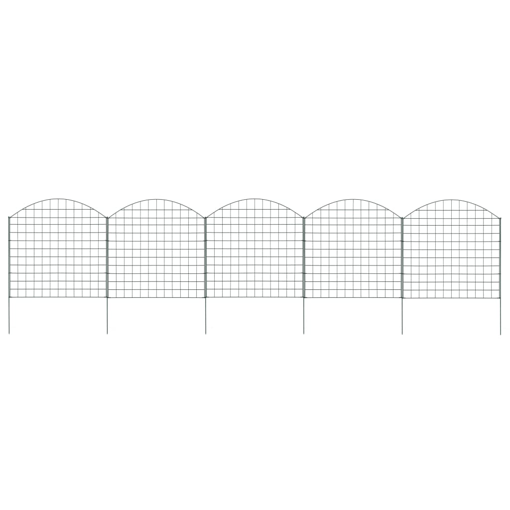 Set gard de iaz arcuit, verde, 77,5 x 78,5 cm