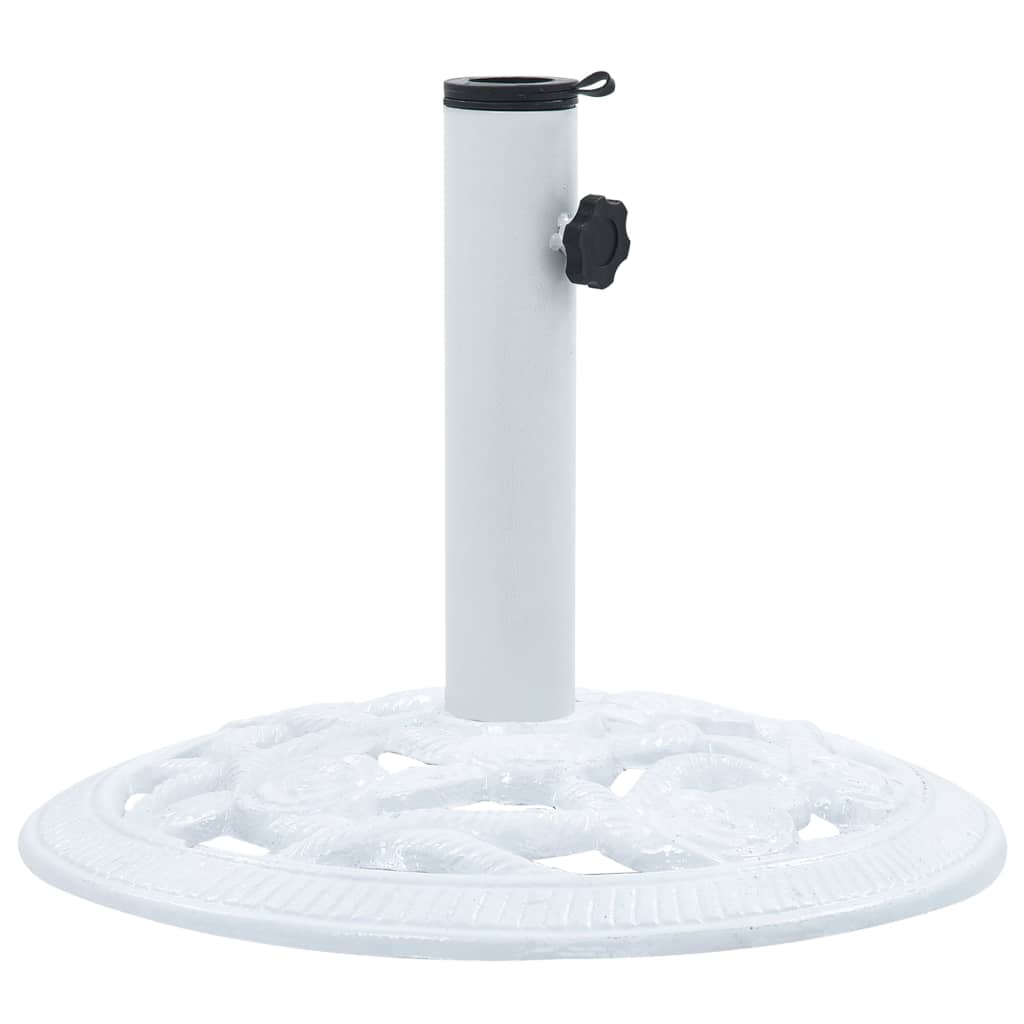 Suport de umbrelă, alb, 9 kg, fontă, 40 cm, [2],https:mobideco.ro