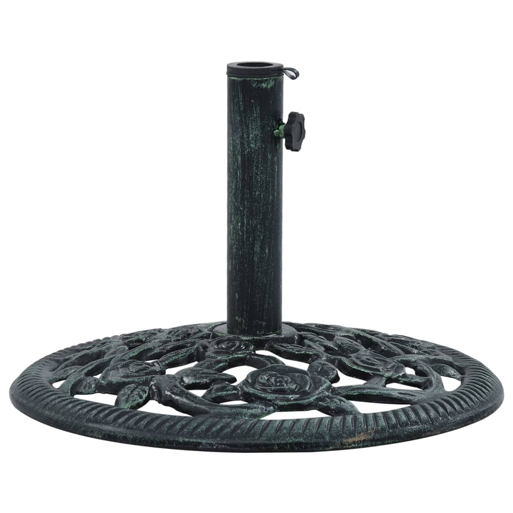 Suport de umbrelă, verde, 9 kg, fontă, 40 cm, [2],https:mobideco.ro