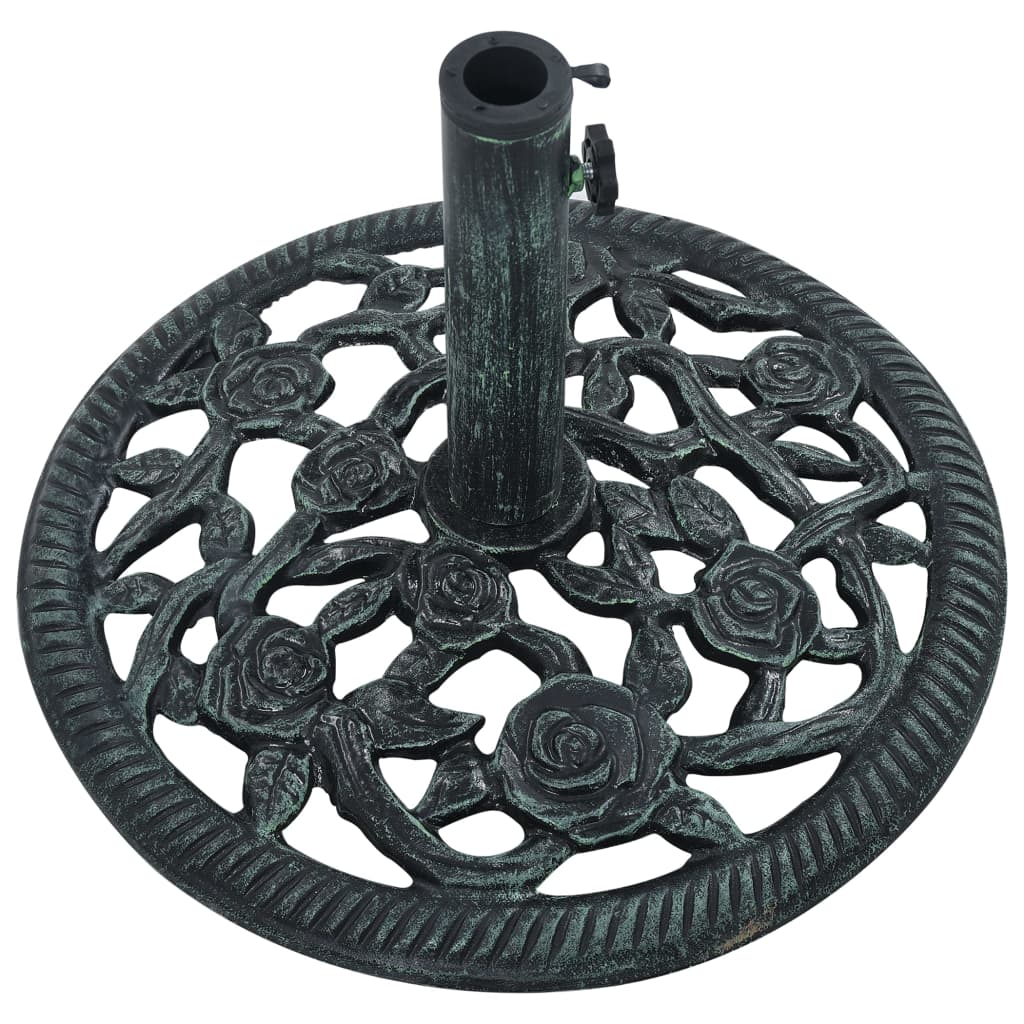 Suport de umbrelă, verde, 9 kg, fontă, 40 cm, [3],https:mobideco.ro