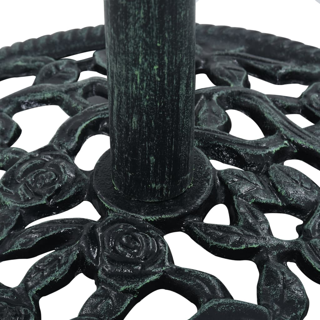 Suport de umbrelă, verde, 9 kg, fontă, 40 cm, [4],https:mobideco.ro