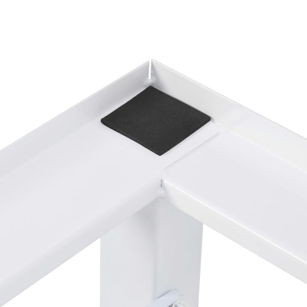 Suport mașină de spălat/uscător, cu rafturi retractabile, alb, [7],https:mobideco.ro