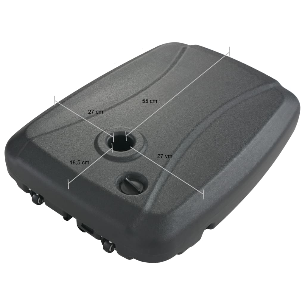 Suport umbrelă de exterior, negru, [5],https:mobideco.ro