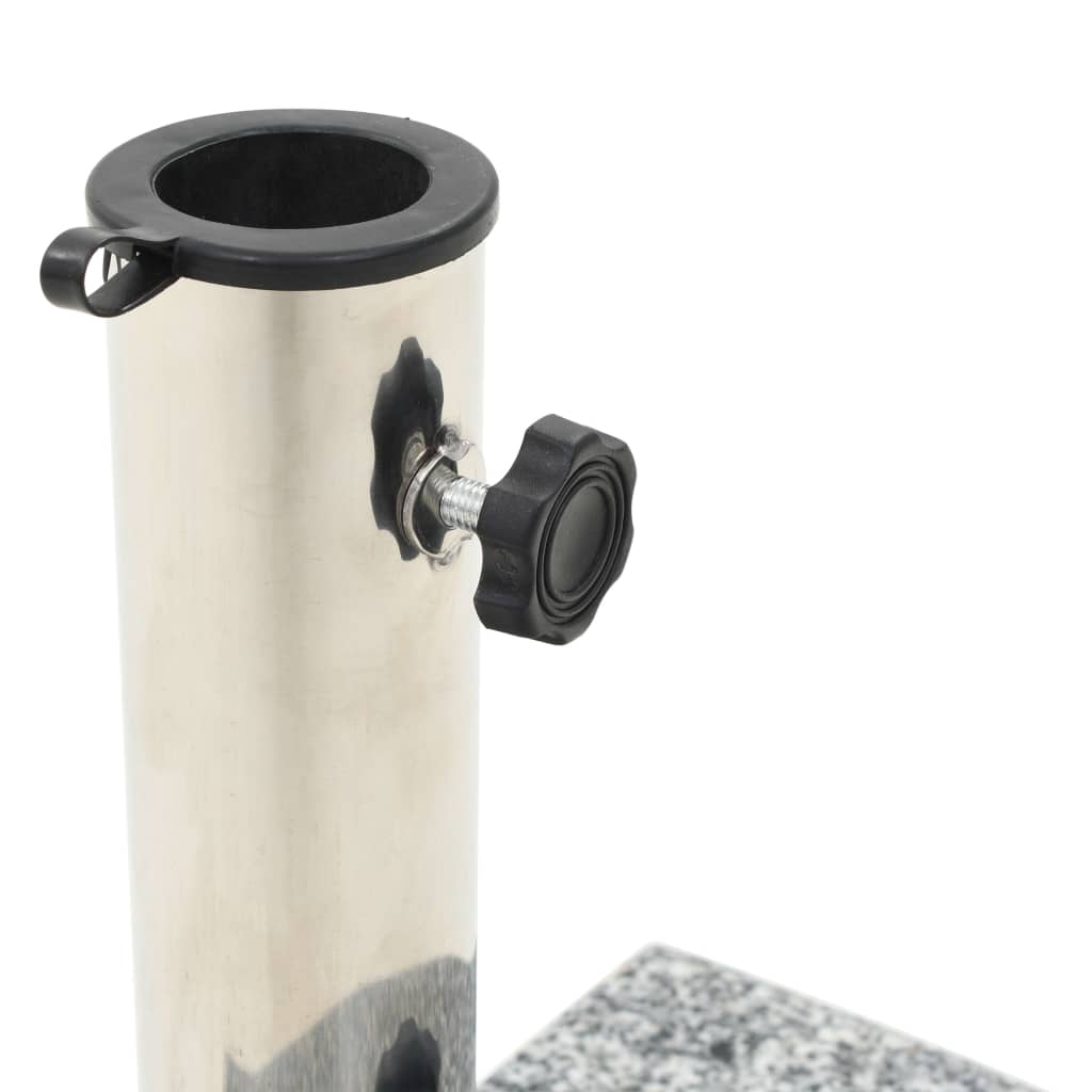 Suport umbrelă de soare, gri, granit, 10 kg, curbat, [2],https:mobideco.ro