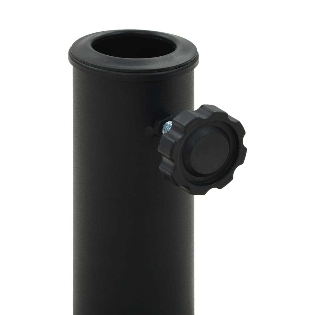Suport umbrelă de soare, negru, 9 kg, polirășină, semi-rotund, [3],https:mobideco.ro