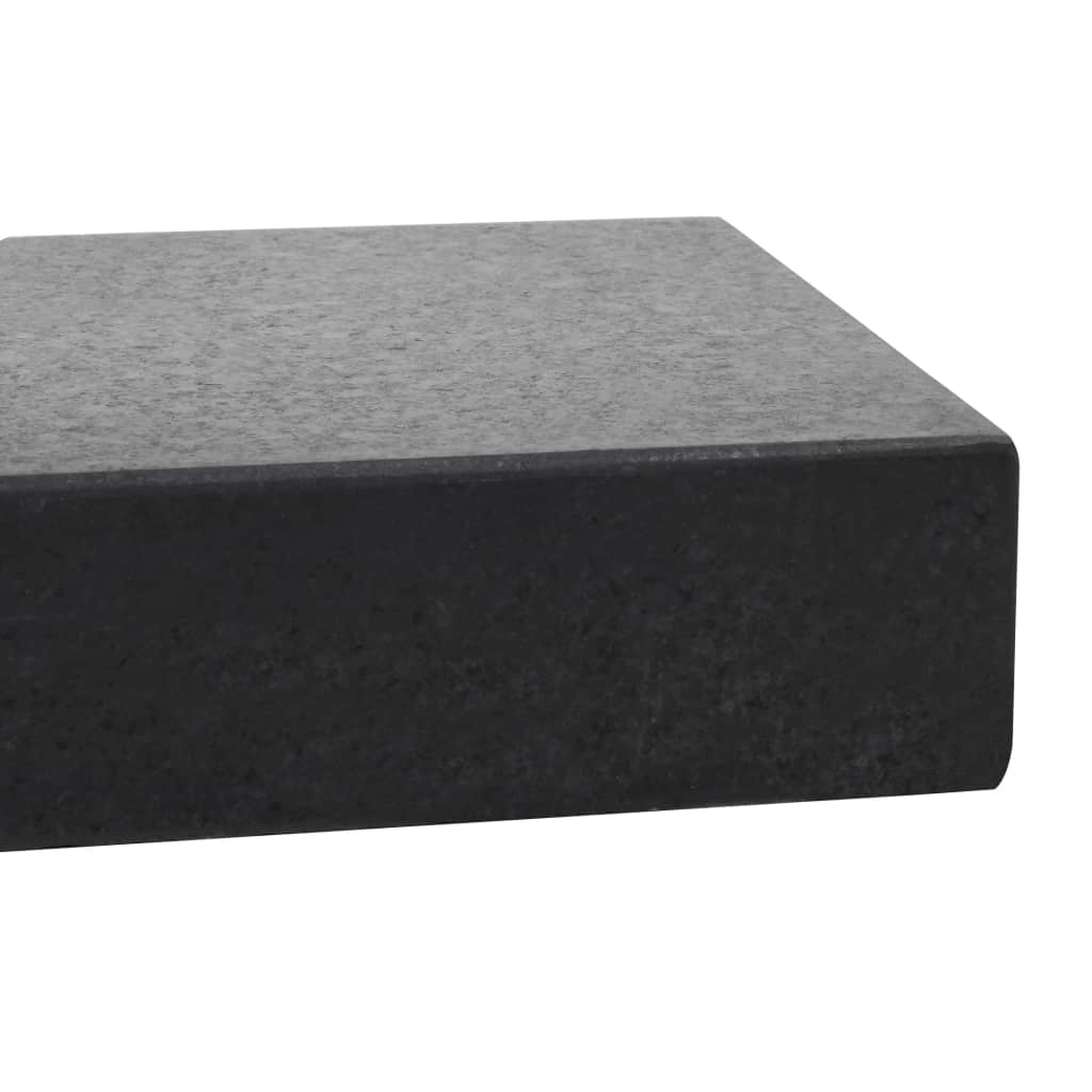 Suport umbrelă de soare, negru, granit, 25 kg, dreptunghiular, [2],https:mobideco.ro