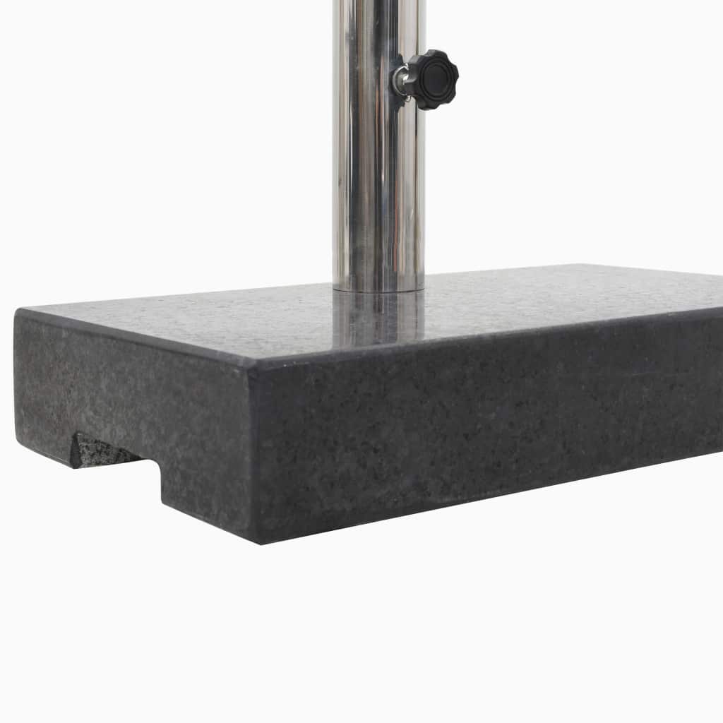 Suport umbrelă de soare, negru, granit, 25 kg, dreptunghiular, [5],https:mobideco.ro