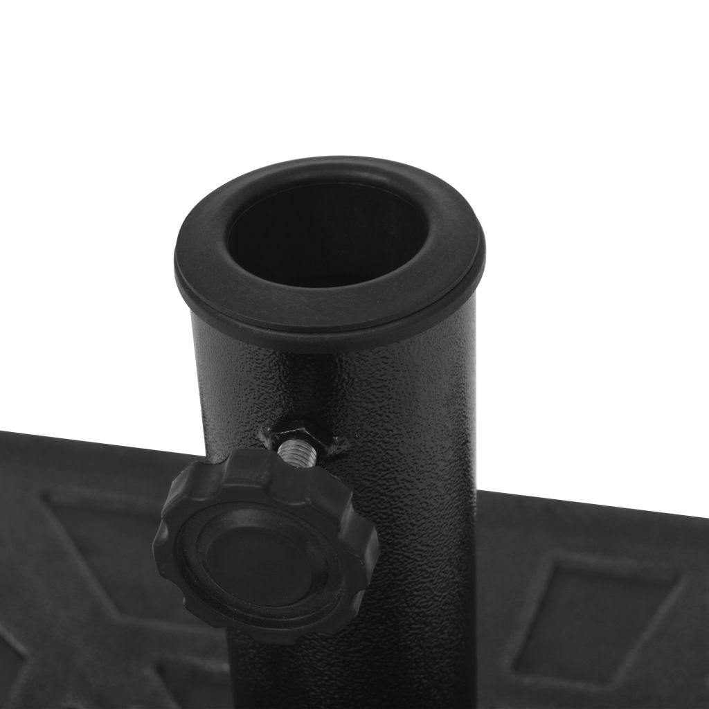 Suport umbrelă de soare, rășină, pătrat, negru, 19 kg, [7],https:mobideco.ro