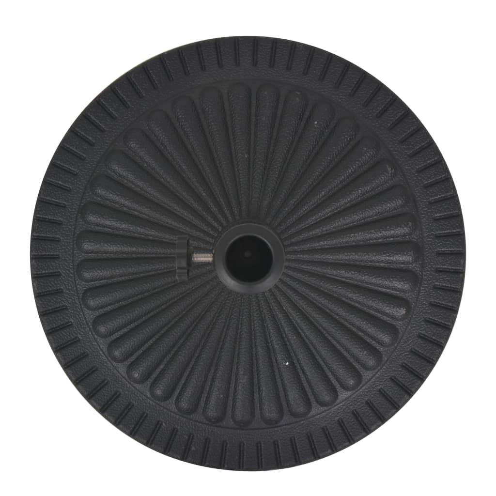 Suport umbrelă de soare, rășină, rotund, negru, 14 kg, [5],https:mobideco.ro