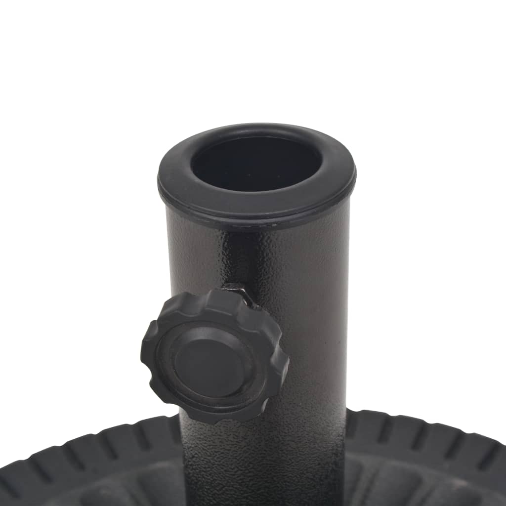 Suport umbrelă de soare, rășină, rotund, negru, 14 kg, [6],https:mobideco.ro