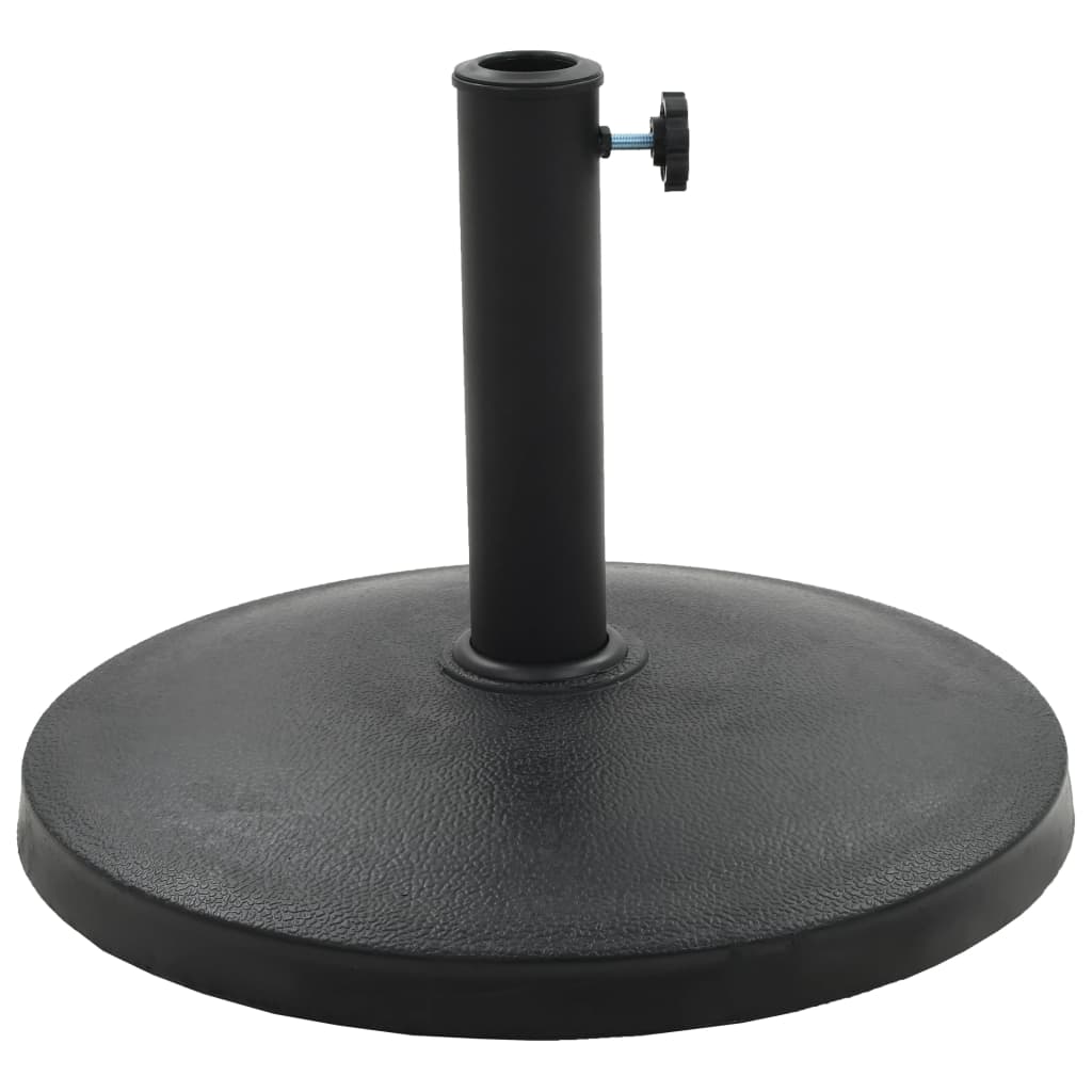 Suport umbrelă de soare rotund, negru, 10 kg, polirășină, [2],https:mobideco.ro