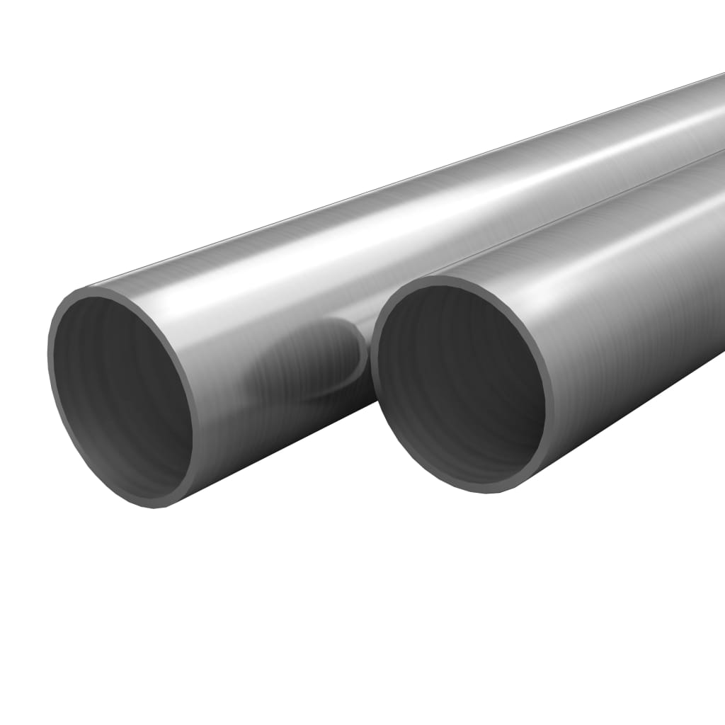 Tuburi din oțel inoxidabil 2 buc. Ø42x1,8mm rotund V2A 1m