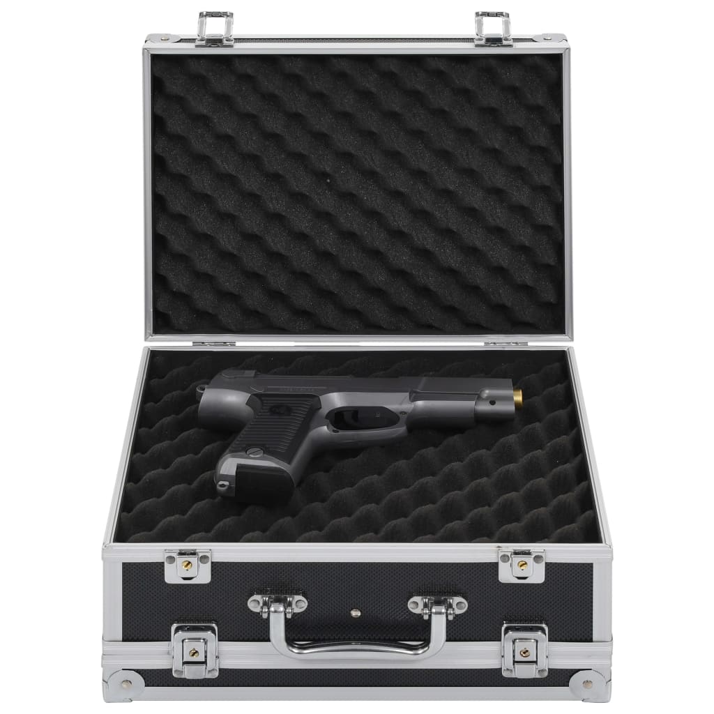 Valiză pentru armă, negru, aluminiu ABS