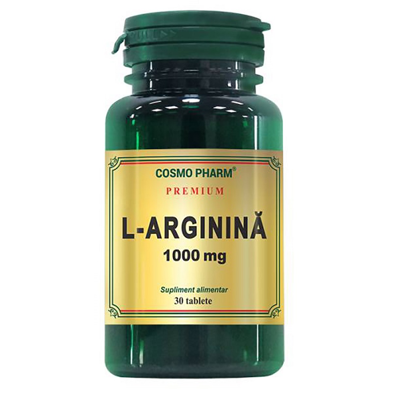 Larginină 1000mg, 30 tablete, Cosmopharm COSMOPHARM