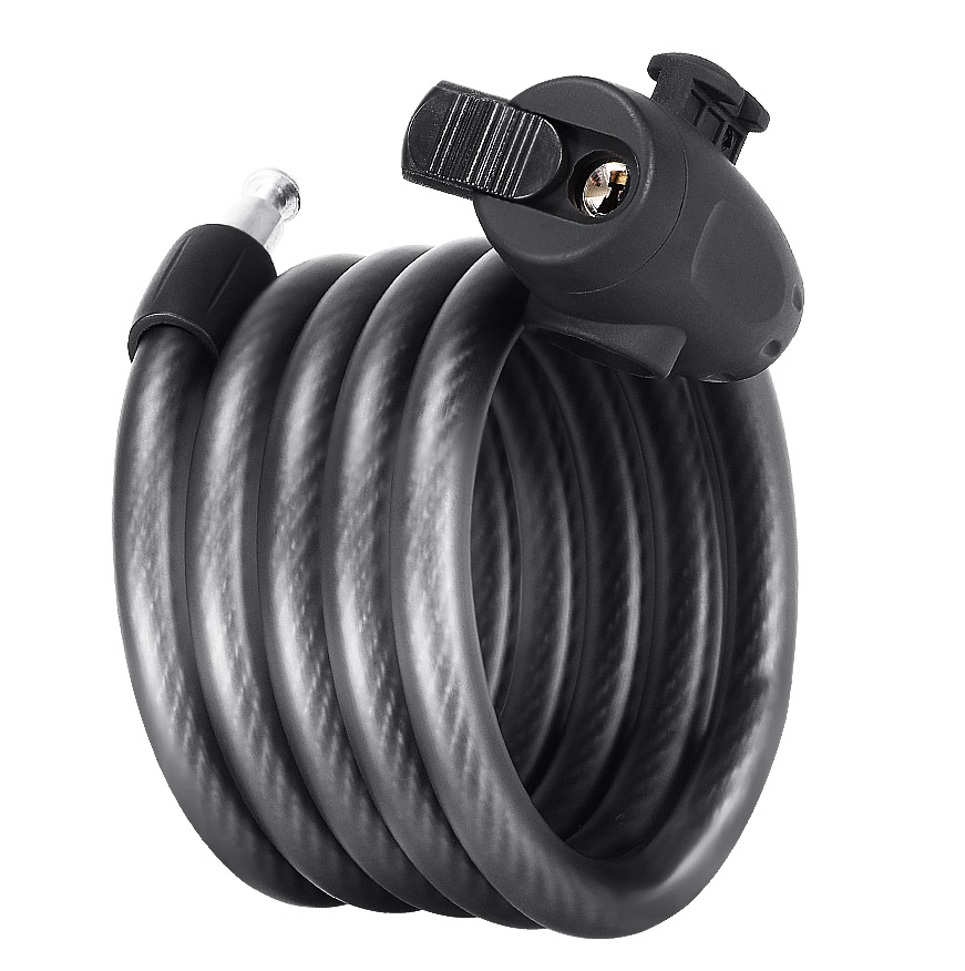 FOREVER Antifurt bicicleta cablu spiralat si cheie 1.5m forever