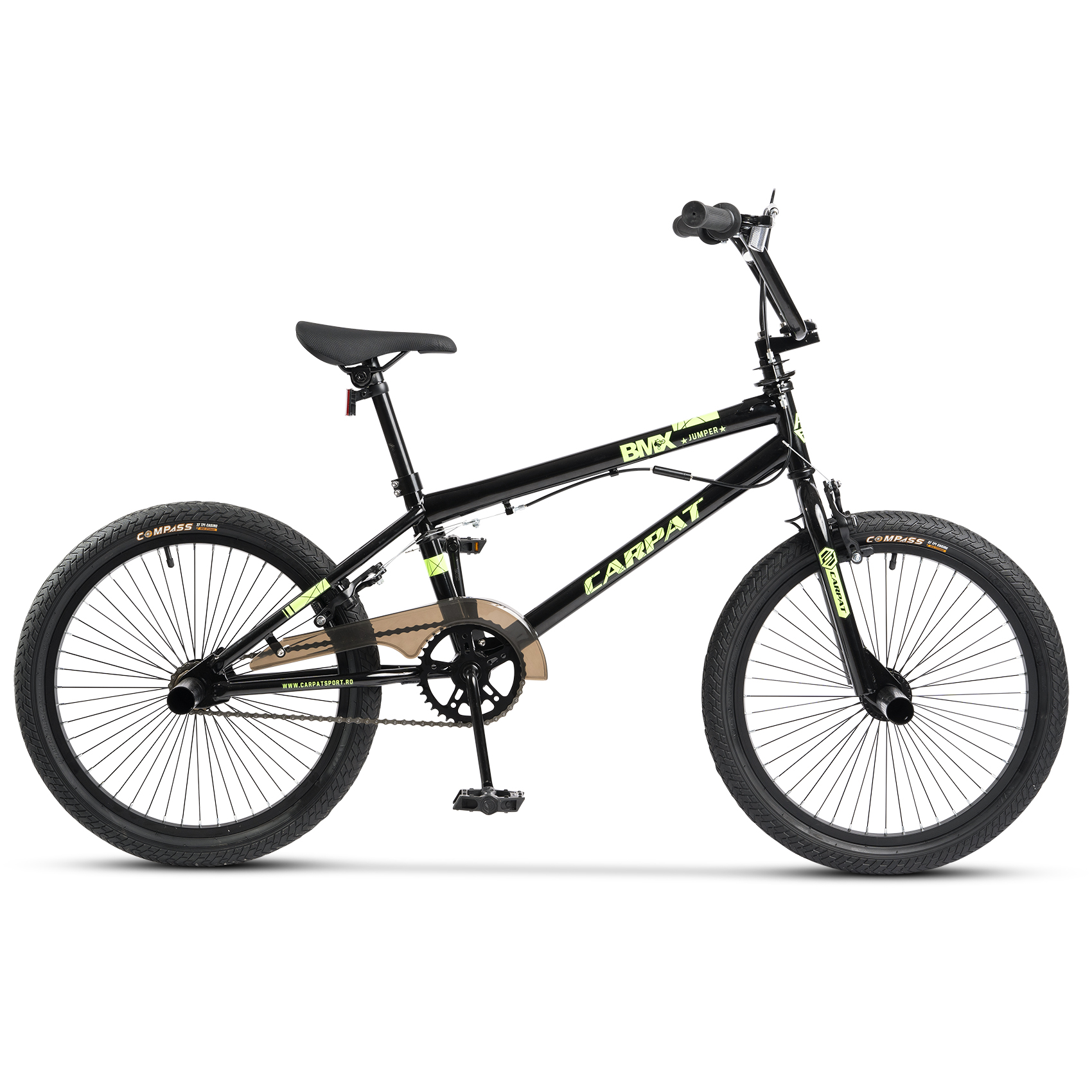 PROMO BICICLETE - Bicicleta BMX Carpat Jumper C2017A 20", Negru/Verde, carpatsport.ro