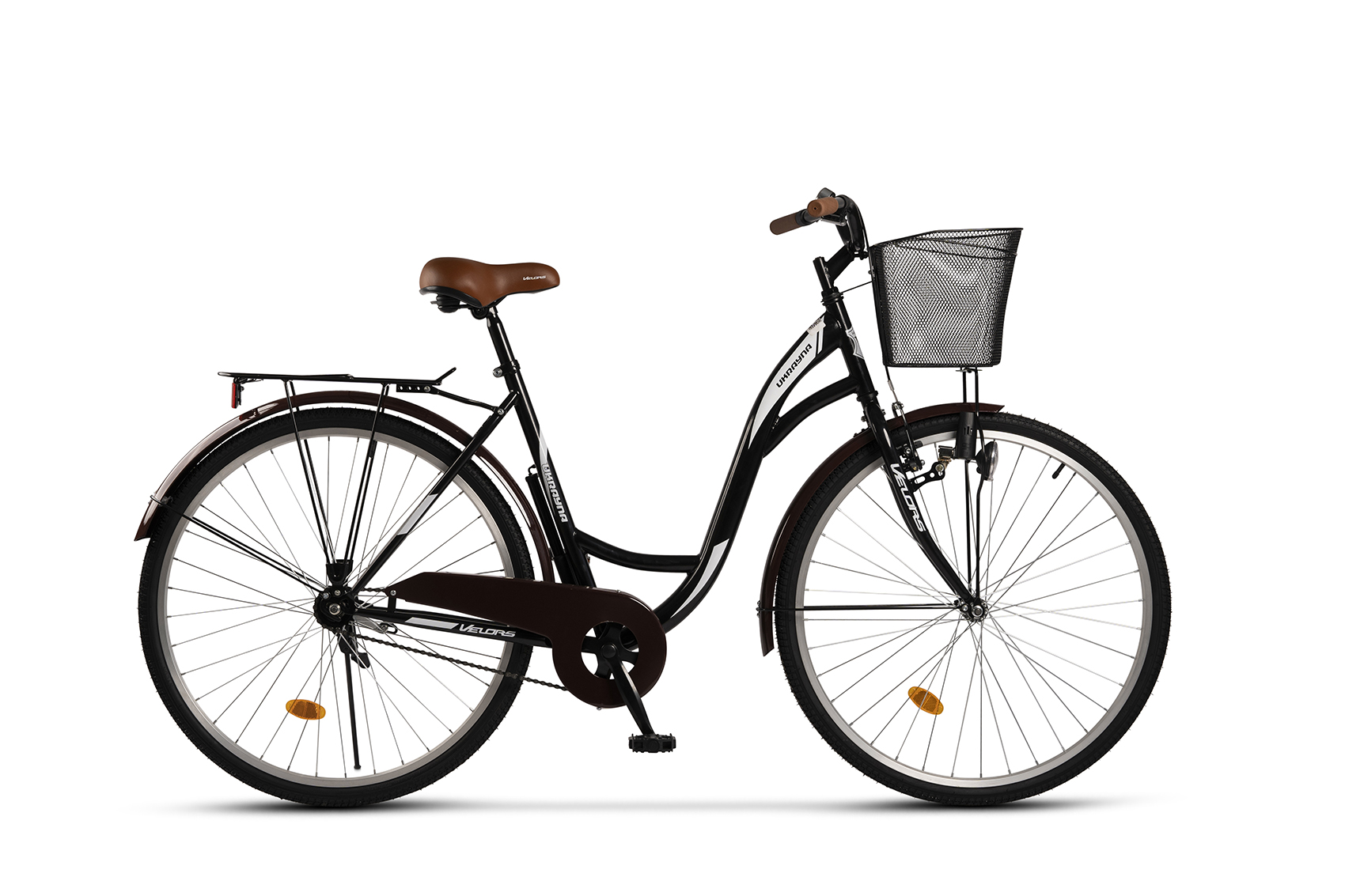 BICICLETE DE ORAS - Bicicleta de oras (CITY) Velors Ukrayna V2894A 28", Negru/Alb, carpatsport.ro