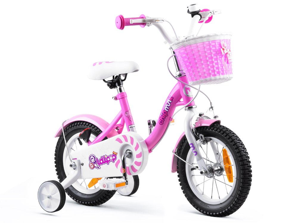 BICICLETE RESIGILATE - Bicicleta Copii 4-6 ani, Roti 16 Inch, Roti Ajutatoare, ChipMunk  CMO1602C, Roz cu Design Alb - RESIGILATA, https:carpatsport.ro