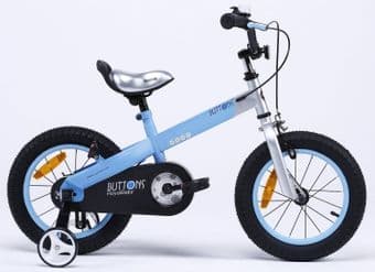 BICICLETE PENTRU COPII - Bicicleta Copii 4-6 ani Royal Baby Matt Button 16", Albastru, carpatsport.ro