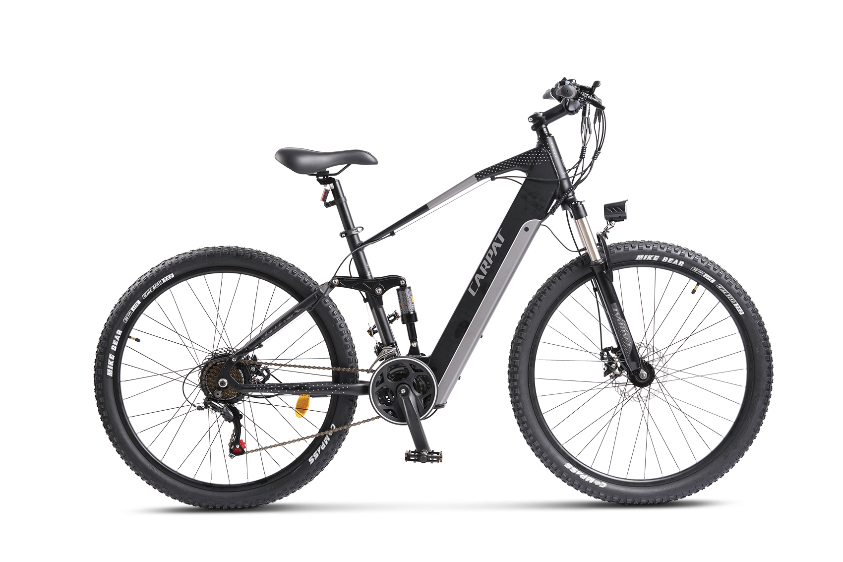 PROMO BICICLETE - Bicicleta Electrica MTB-FS (E-Bike) CARPAT C275M17E 27.5", Negru, carpatsport.ro