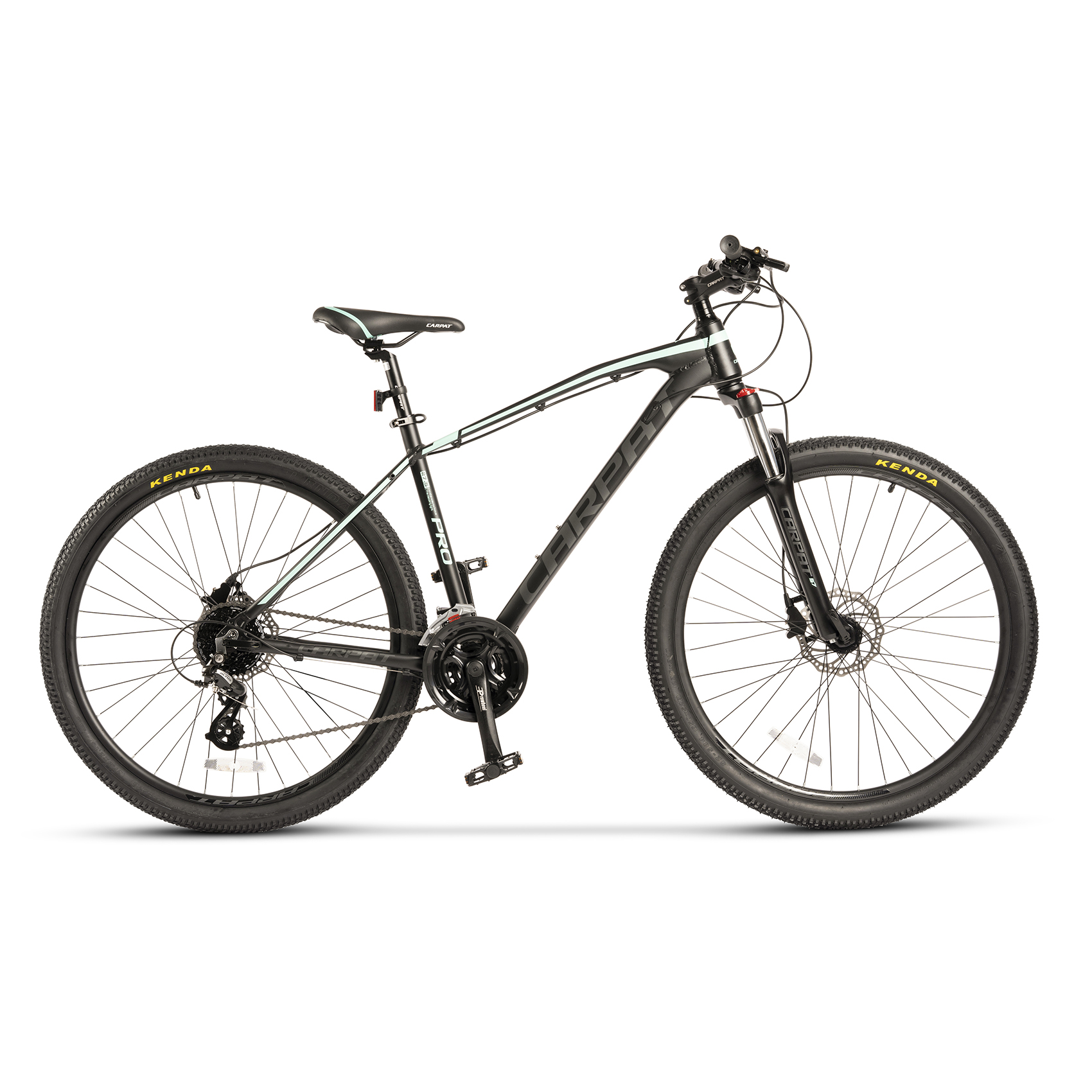 BICICLETE HIDRAULICE - Bicicleta MTB-HT Carpat PRO C27225H 27.5", Negru/Verde, https:carpatsport.ro