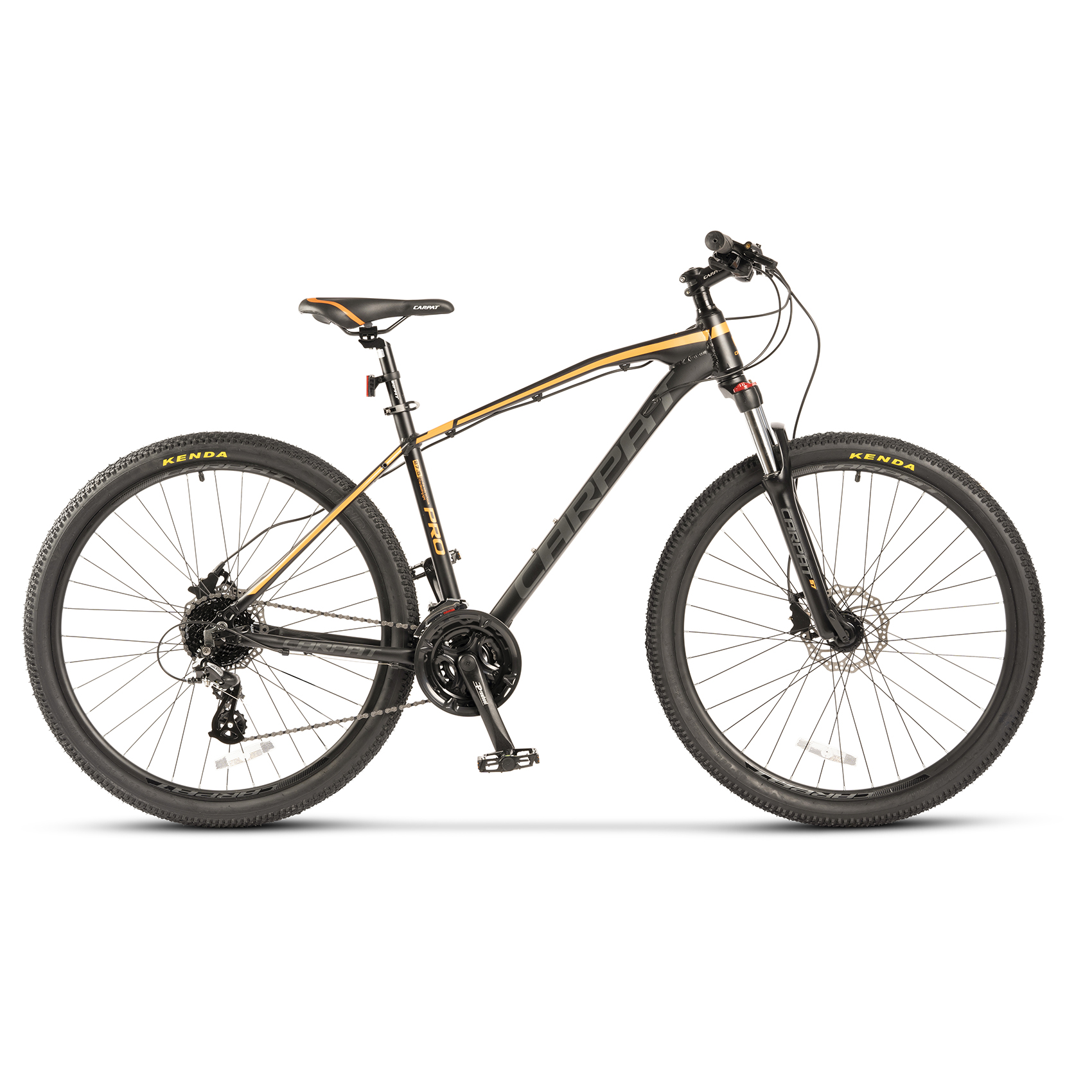 BICICLETE HIDRAULICE - Bicicleta MTB-HT Carpat PRO C27225H 27.5", Negru/Portocaliu, carpatsport.ro