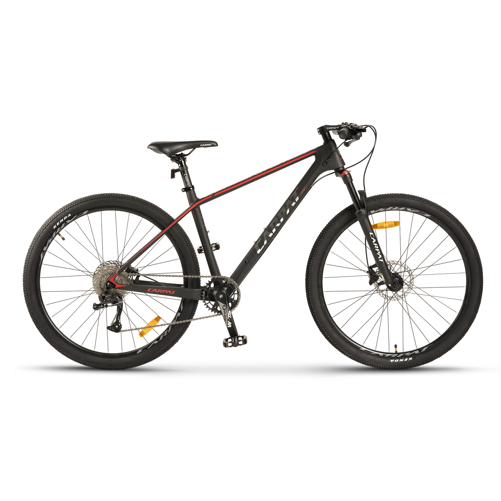 BICICLETE HIDRAULICE - Bicicleta MTB-HT Carpat PRO CARBON C275C 27.5", Gri/Rosu, https:carpatsport.ro