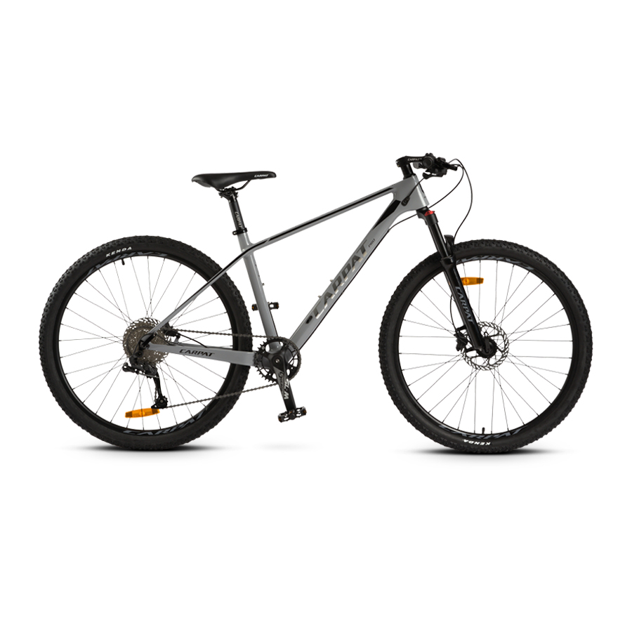 BICICLETE HIDRAULICE - Bicicleta MTB-HT Carpat PRO CARBON C275C 27.5", Gri/Negru, carpatsport.ro