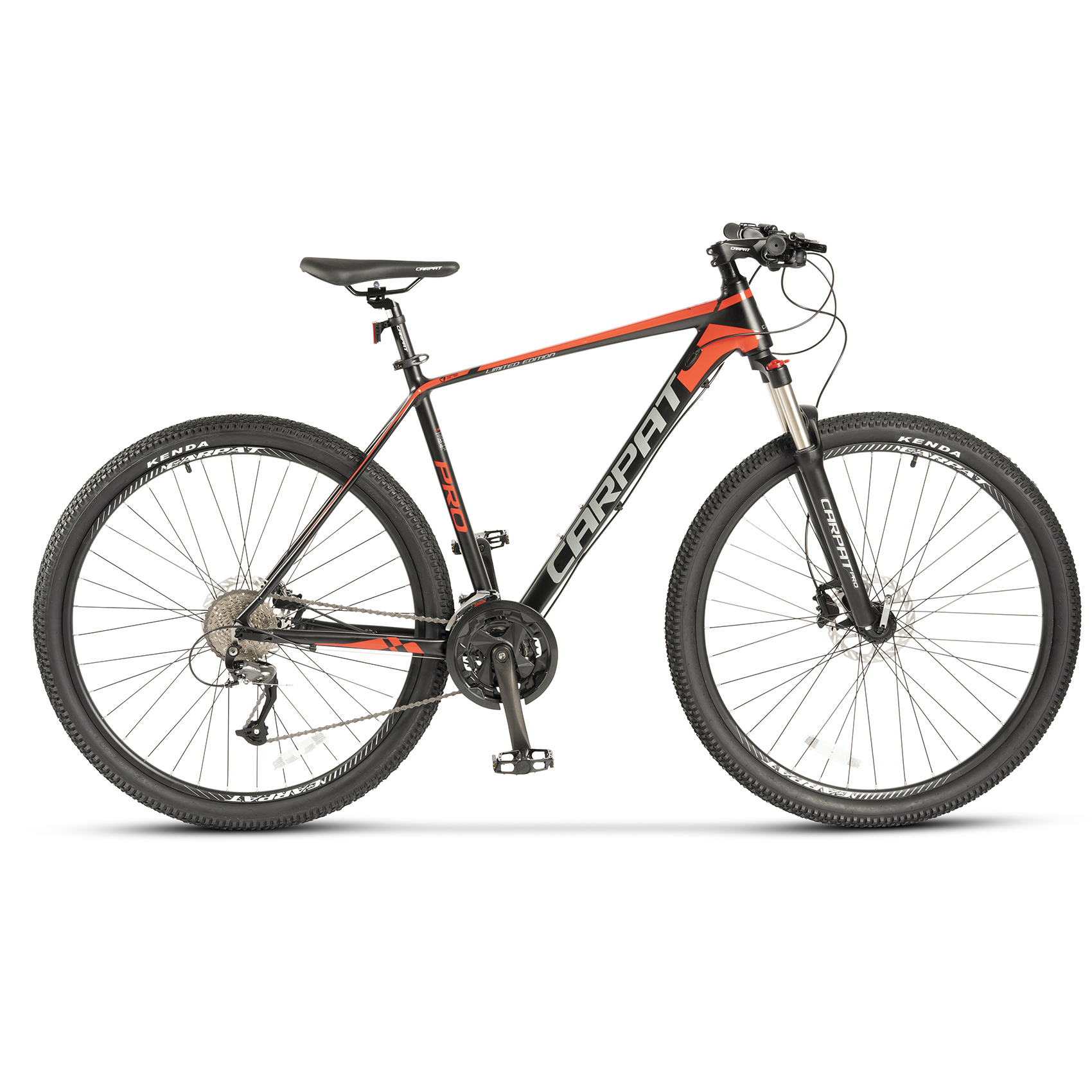 BICICLETE HIDRAULICE - Bicicleta MTB-HT Carpat PRO C26227H LIMITED EDITION 26", Negru/Rosu, carpatsport.ro