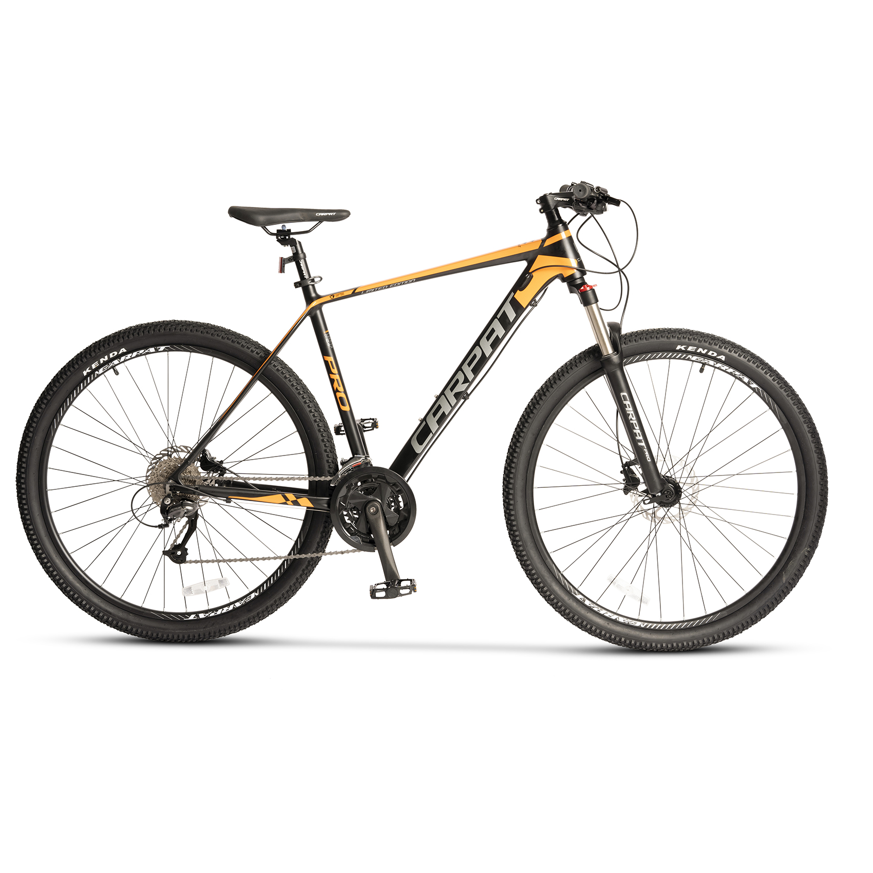 BICICLETE HIDRAULICE - Bicicleta MTB-HT Carpat PRO C26227H LIMITED EDITION 26", Negru/Portocaliu, carpatsport.ro