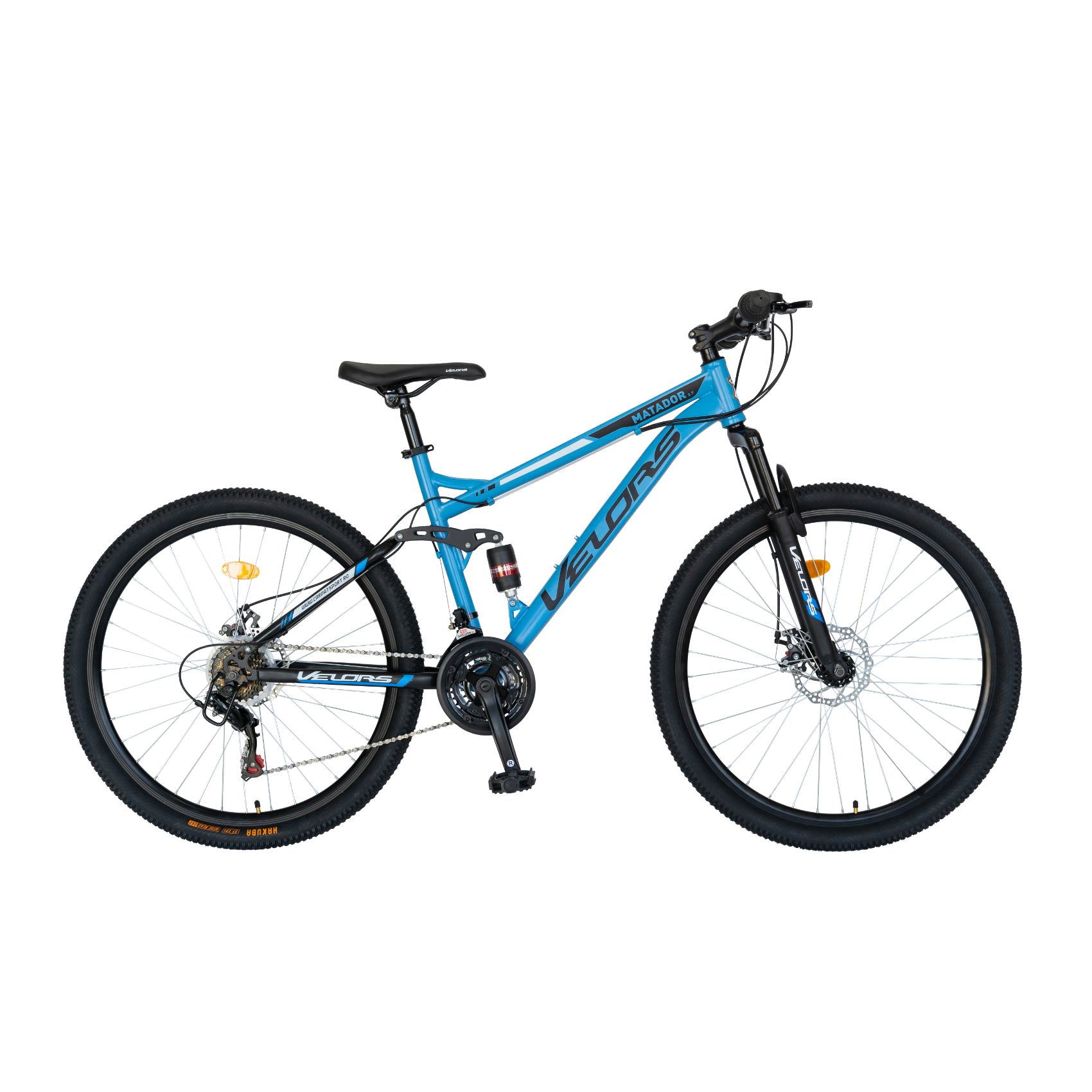 VELORS Bicicleta mtb-ht, shimano tourney tz500d, 21 viteze, roti 27.5 inch, frane pe disc, velors v2760d, cadru albastru cu