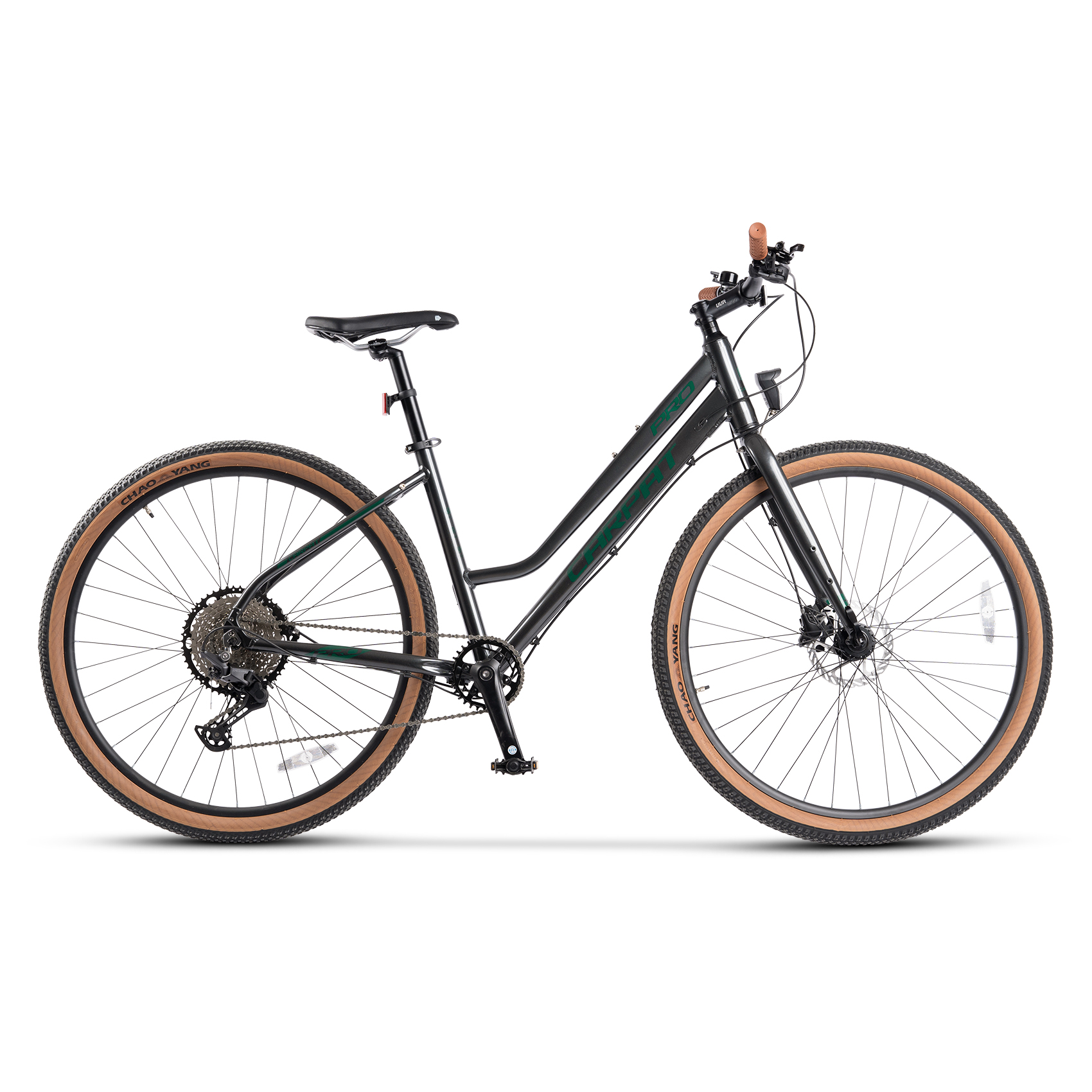 BICICLETE HIDRAULICE - Bicicleta Hidraulica Trekking Carpat PRO C29272H 29", Gri/Verde, carpatsport.ro