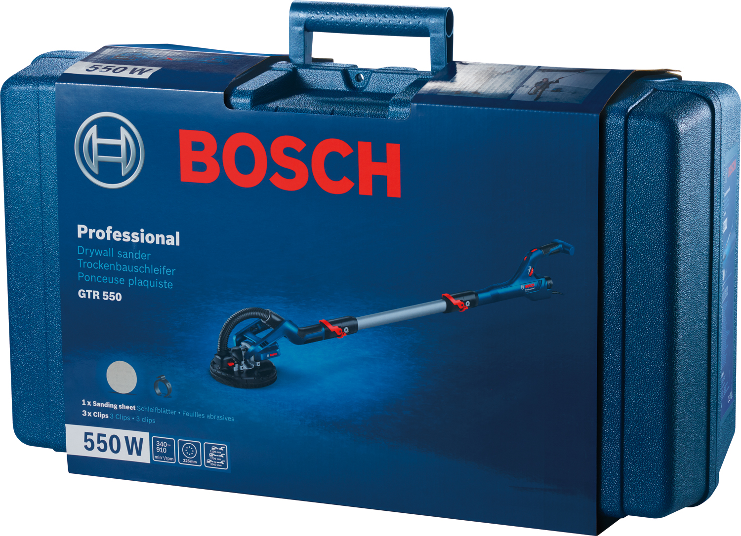 Șlefuitor pentru pereți din gips-carton 550 W 215 mm Bosch Professional GTR 550